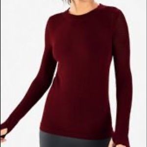 Fabletics Katie Ruched back long sleeve size M.